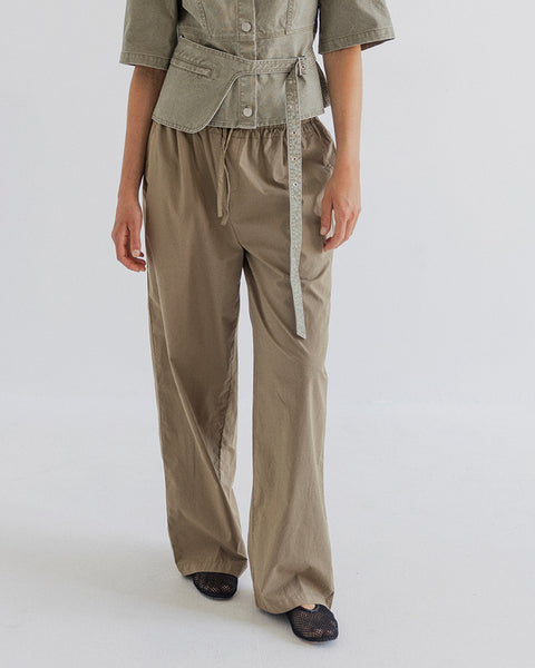 AJ117 Organic Cotton Wide Trousers