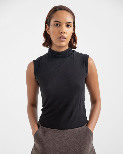 Project AJ117 Roll Neck Sleeveless Top