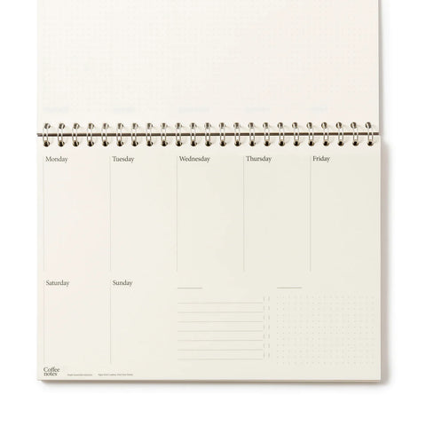 Black Coffee Notes A4 7 day planner