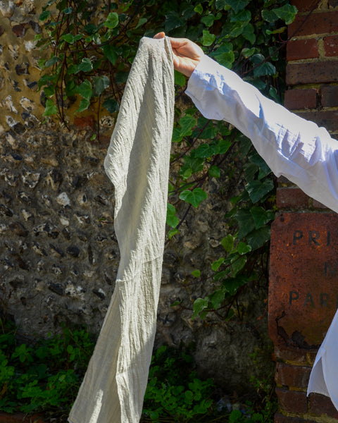Rosemary Natural Dyed Indian Cotton Necktie | Emma Chow
