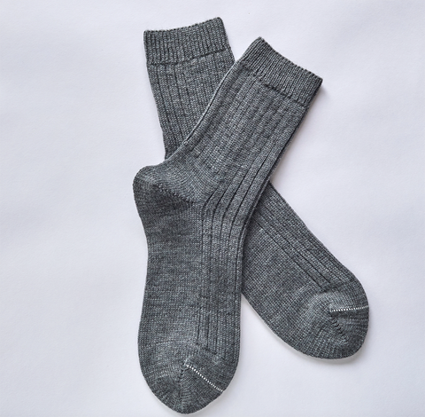 Grey Wool Socks