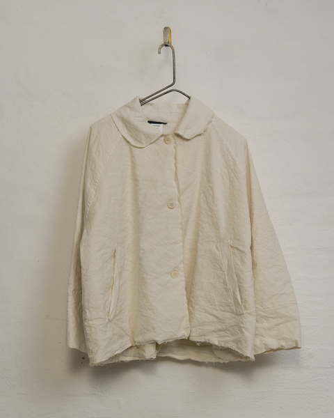 Aequamente Crinkle Cotton Wide Jacket