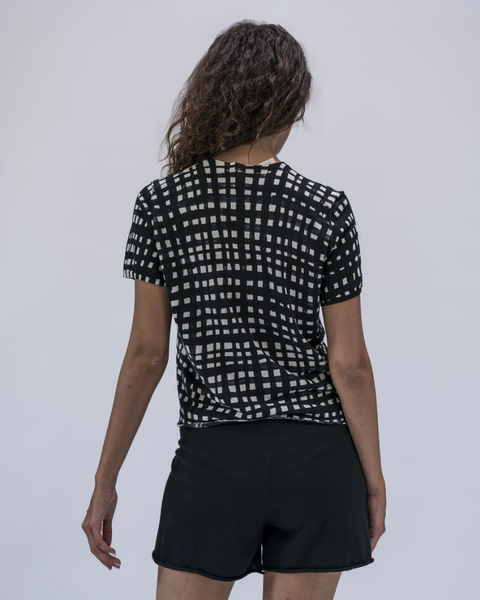 MJW Archive Sale Black Check Top