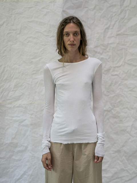Aequamente Archive Sale Jersey Long Sleeve Top | Pomodoro