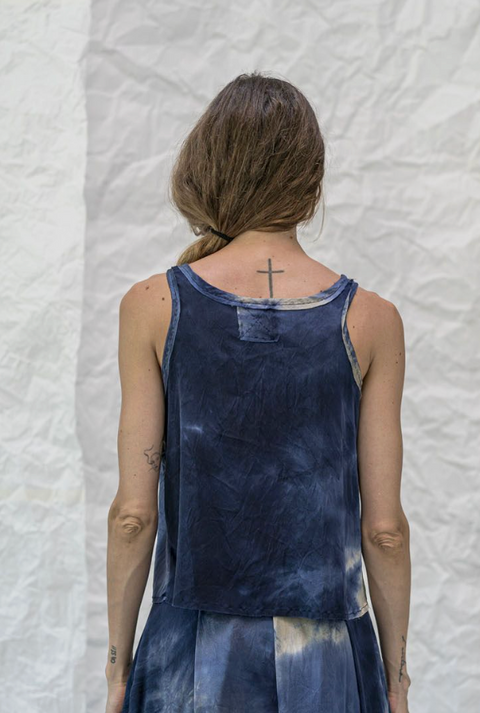Aequamente Archive Sale Printed Silk Top