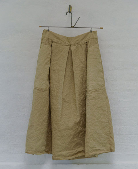 Aequamente Archive Sale Crinkle Cotton Skirt | White