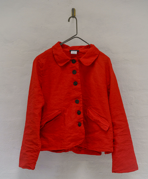 Aequamente Archive Sale Crinkle Cotton Shrunken Jacket | White