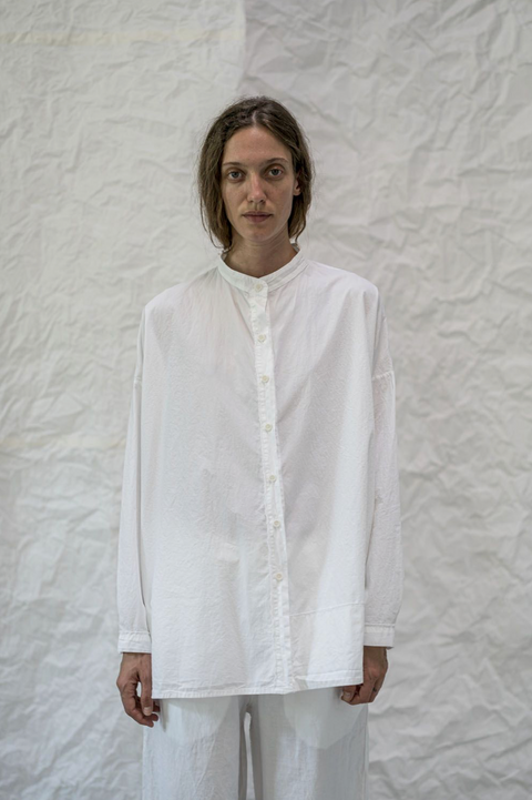 Aequamente archive sale fine cotton shirt | pomodoro
