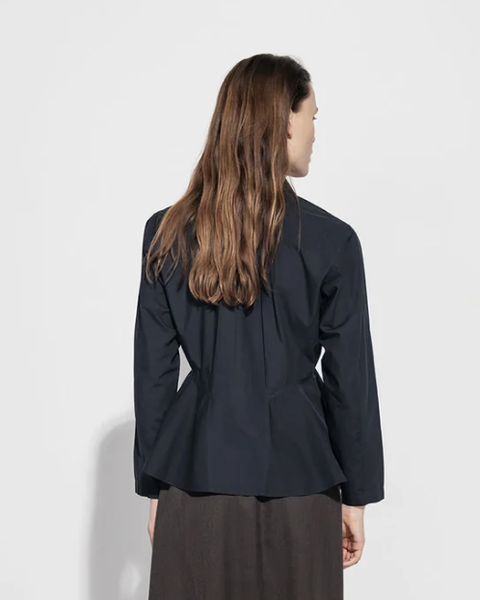 Project AJ117 Cotton Peplum Shirt | Black