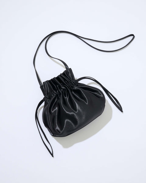 Mate Mono Black Shiny Pouch Bag
