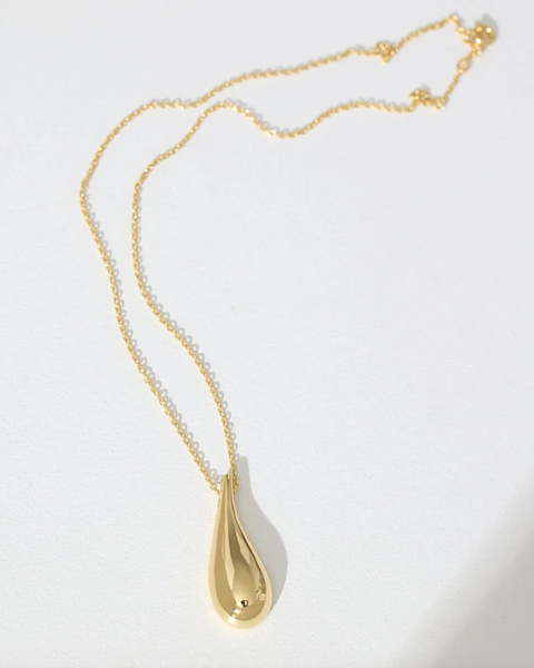 Small Gold Tear Drop Pendant