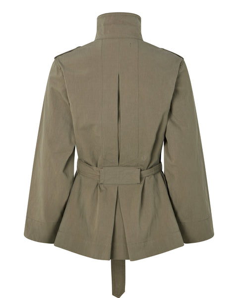 Rabens Saloner Utility Cropped Trench Jacket