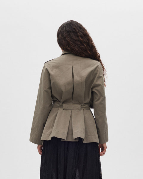 Rabens Saloner Utility Cropped Trench Jacket