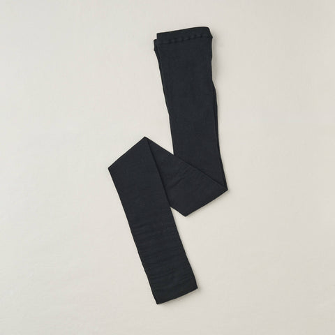 Organic Cotton Plain Leggings | Black