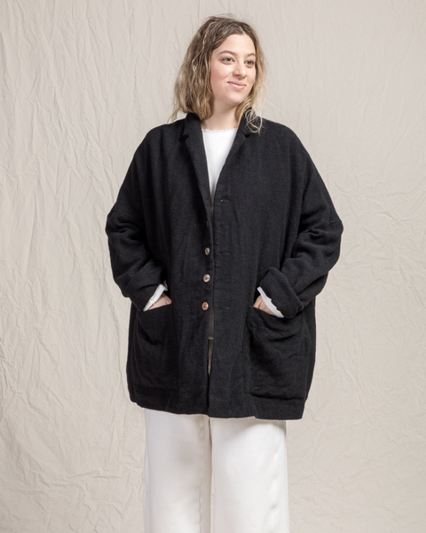 Album di Famiglia Black Oversized Boyfriend Blazer
