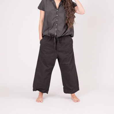 Album di Famiglia Stone Paper Cotton Wide Short Trousers