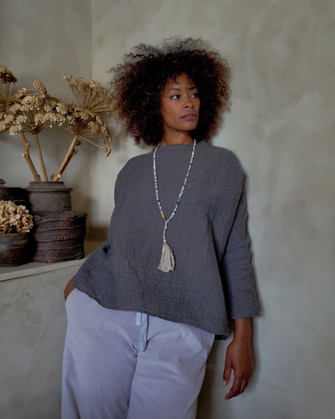 Apuntob Wide Frill Neck Top