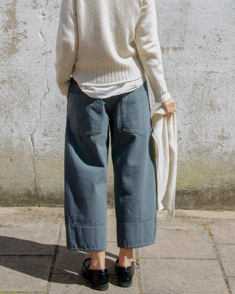 Aquamente Dark Grey Cotton Drill Shaped Leg Pants