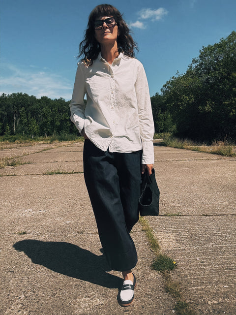 Aquamente Raw Hem Cotton Shirt