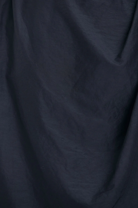 Black Crane Silk Mix Oversized Top | Black