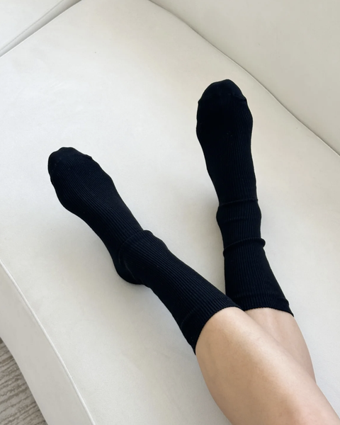 Le Bon Shoppe Black Trouser Socks