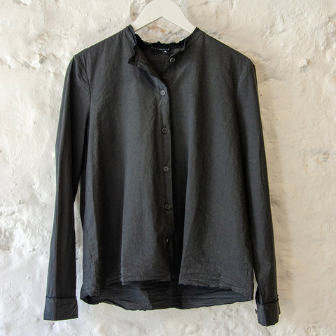 Aequamente Crunchy Cottton Collarless Shirt