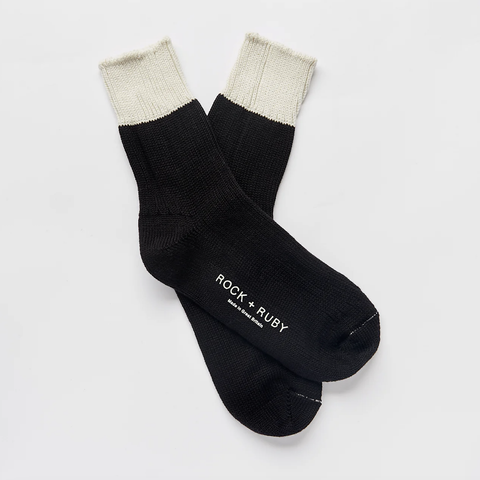 Contrast Cotton Socks