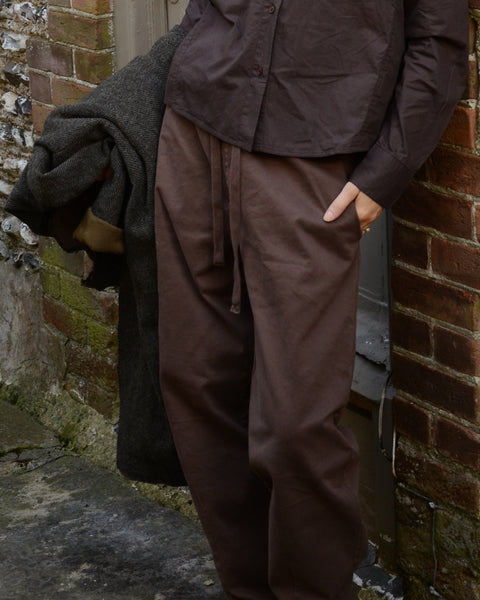 Crossley Milk Chocolate Barrell Leg Trousers