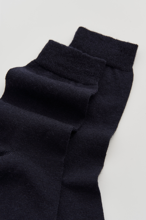 Pairs Inky Blue Merino Socks