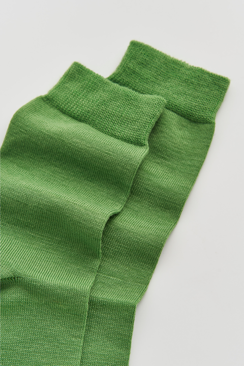 Pairs Grass Green Merino Socks