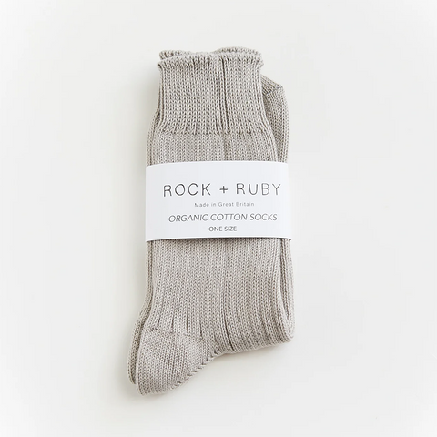 Grey Organic Cotton Socks