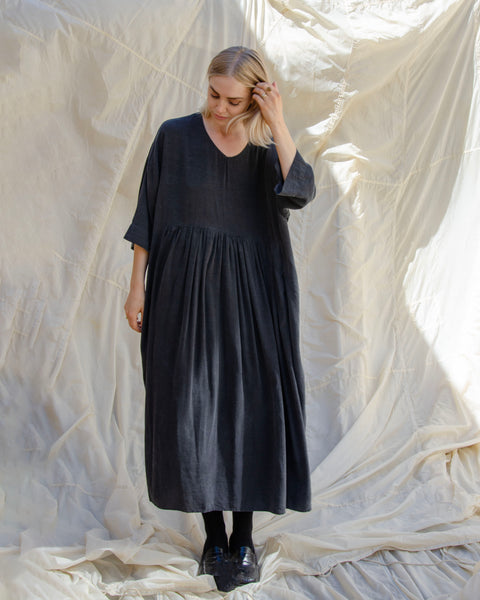 Hannoh Dietje Black Fluid Dress