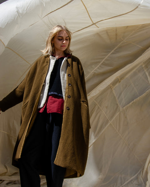 Hannoh Mireille Wool/Linen/Cotton  Bubble Coat