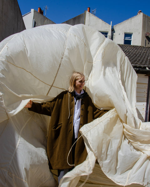 Hannoh Mireille Wool/Linen/Cotton  Bubble Coat
