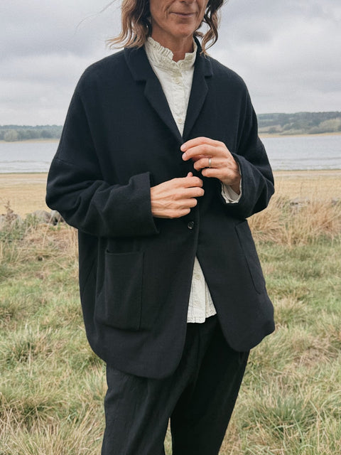 Apuntob Soft Cashmere Oversized Boyfriend Jacket