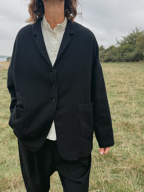 Apuntob Soft Cashmere Oversized Boyfriend Jacket