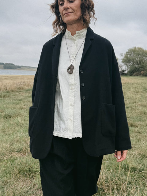 Apuntob Soft Cashmere Oversized Boyfriend Jacket