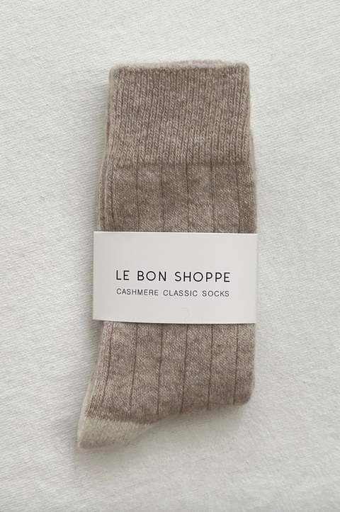 Le Bon Shoppe Classic Cashmere Fawn Socks