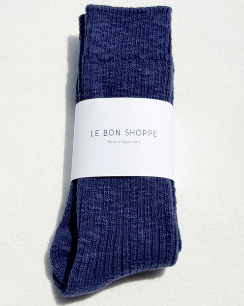 Le Bon Shoppe Blue Cottage Socks
