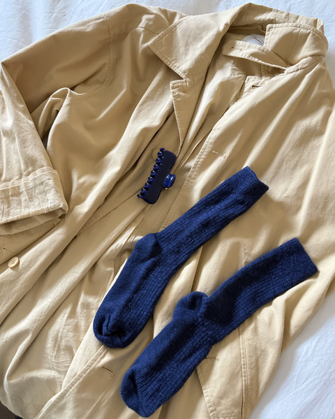 Le Bon Shoppe Blue Cottage Socks