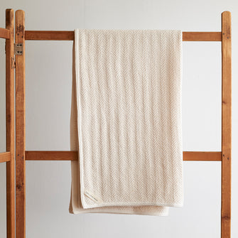 Herringbone Cotton Bath Towel