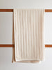 Heeringbone weave luxury cotton towel on ladder