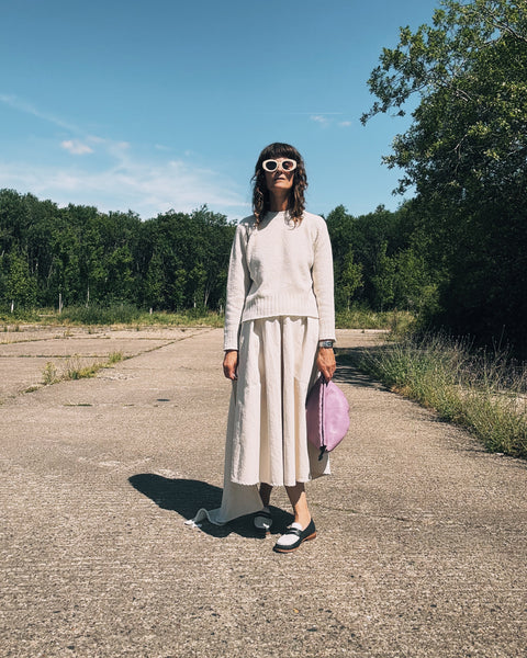 MJ Watson Donnegal Cream Cashmere Round Neck Pullover