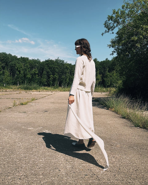 MJ Watson Donnegal Cream Cashmere Round Neck Pullover