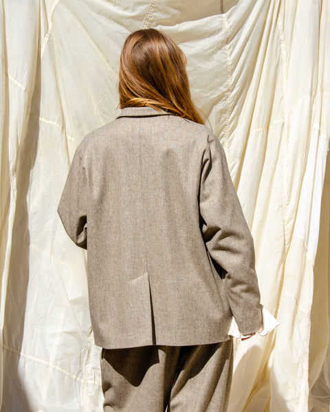 Muku Beige Front Pocket Jacket