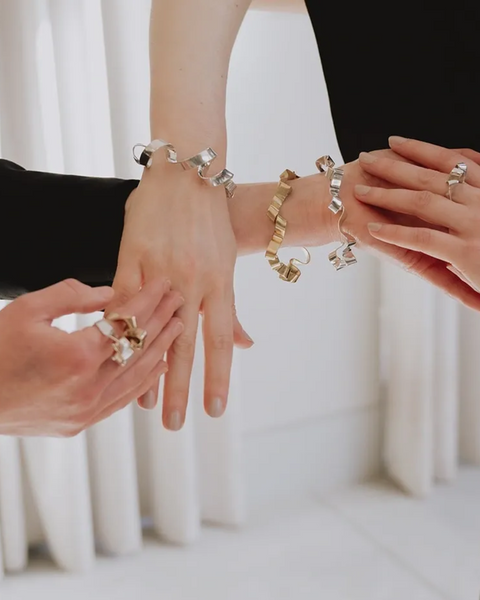Ribbon Bracelet | Brass