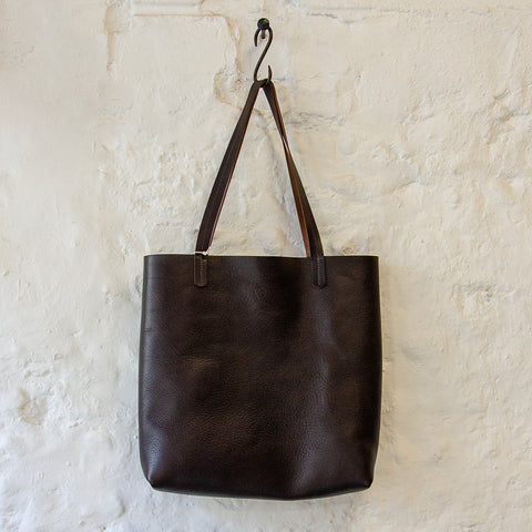 Nova Leather Tote Bag Style 2 by Paula Kirkwood | Liquorice