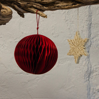 Honeycomb Globe Christmas Ornament