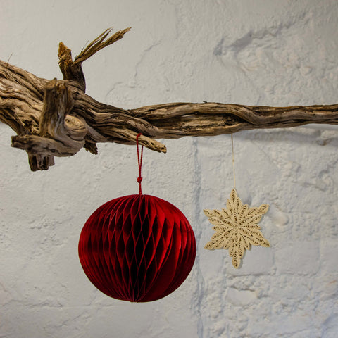 Honeycomb Globe Christmas Ornament