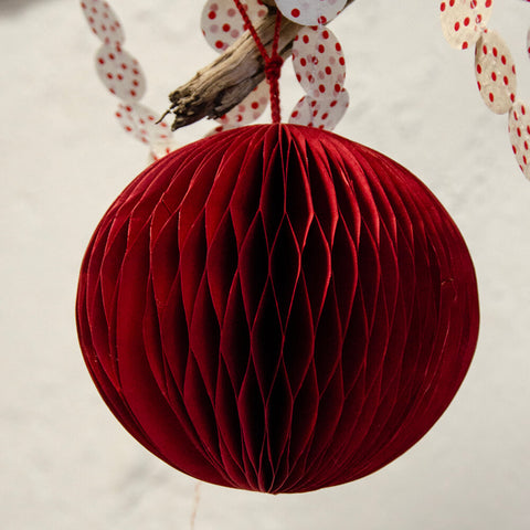 Honeycomb Globe Christmas Ornament